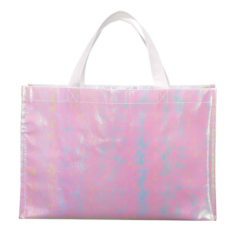 Custom Iridescent Non-Woven Shopper Tote - 4