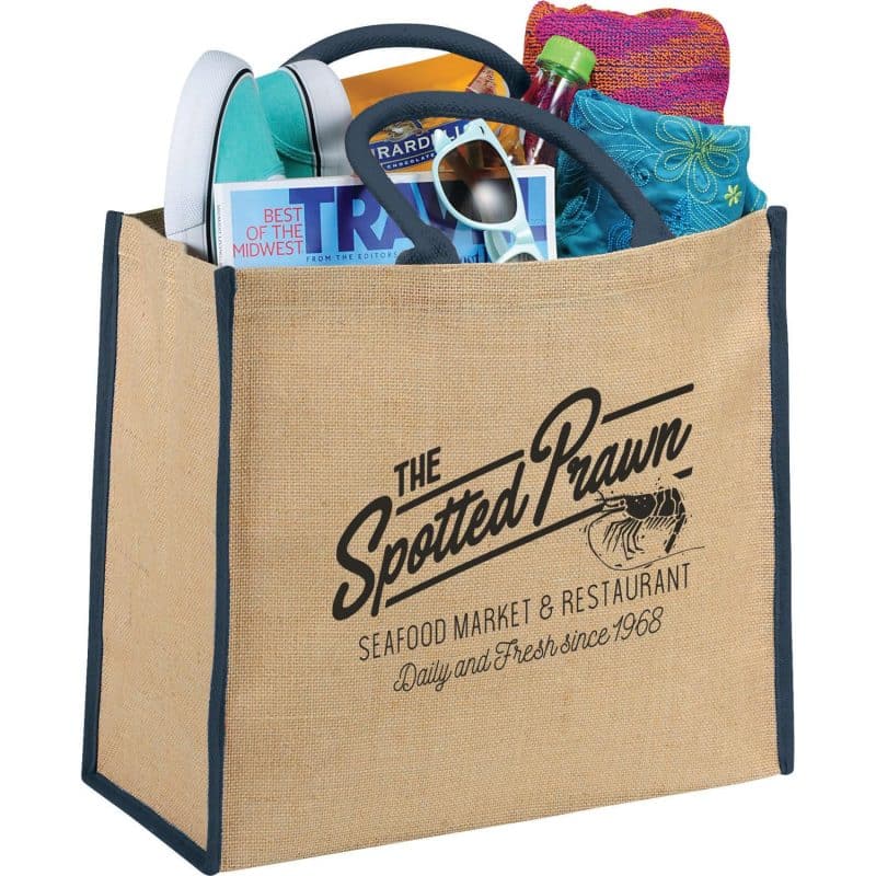 Custom Large Jute Tote - 7