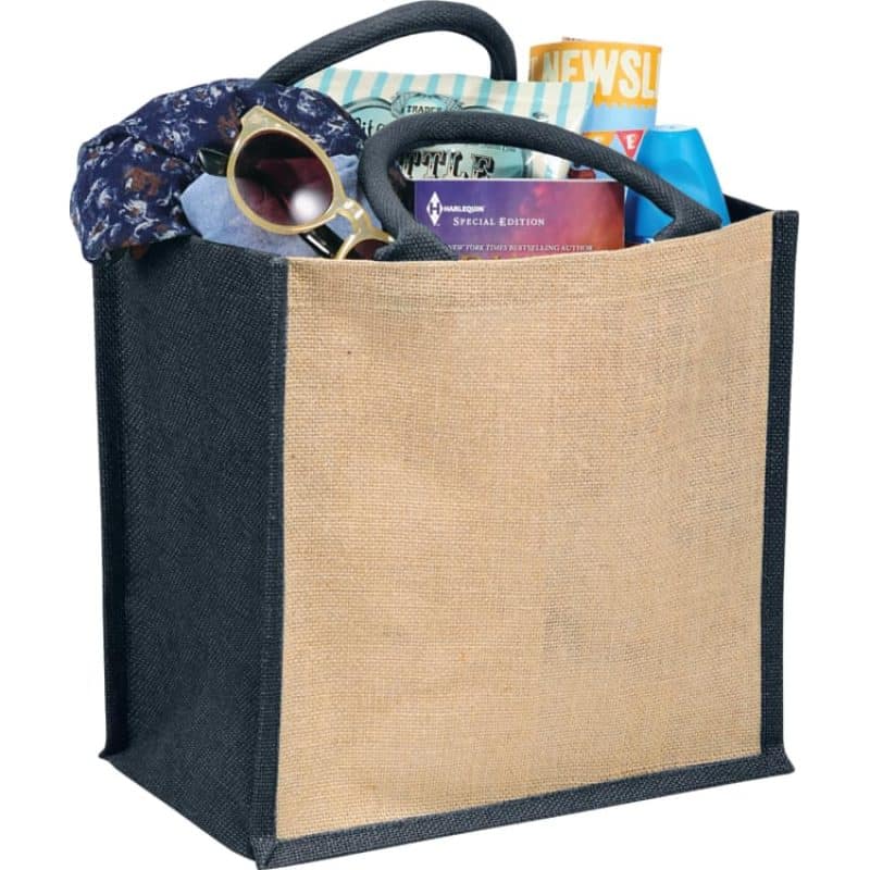 Custom Medium Jute Gift Tote - 5