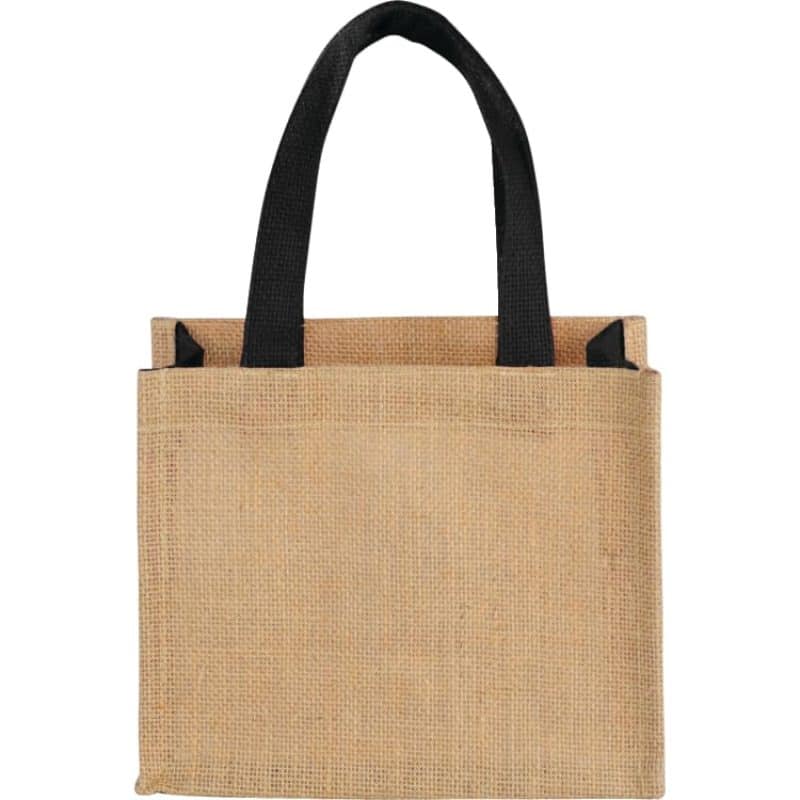 Custom Mini Jute Gift Tote - 3
