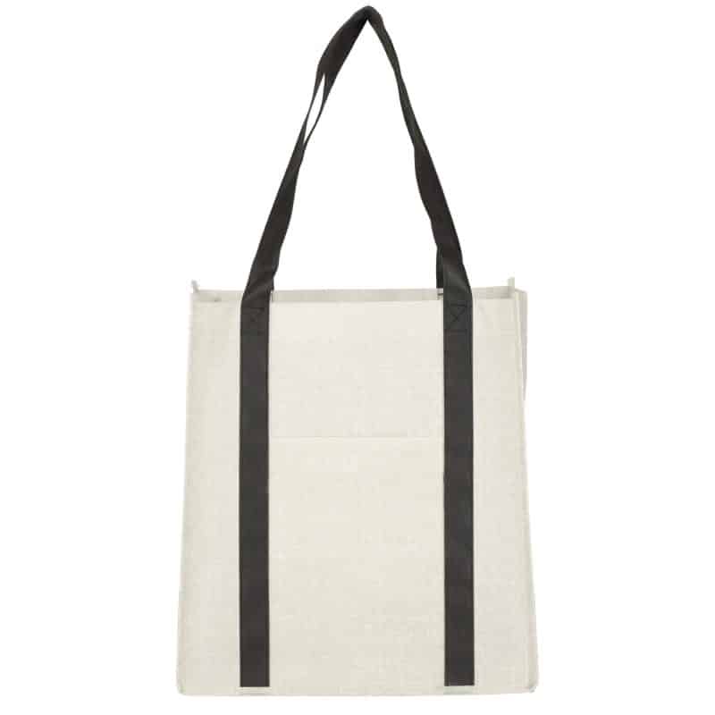 Custom Pluto Recycled Non-Woven Small Grocery Tote - 2