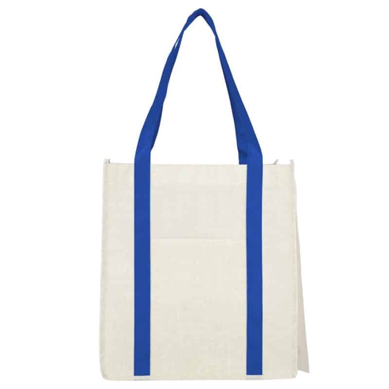 Custom Pluto Recycled Non-Woven Small Grocery Tote - 8