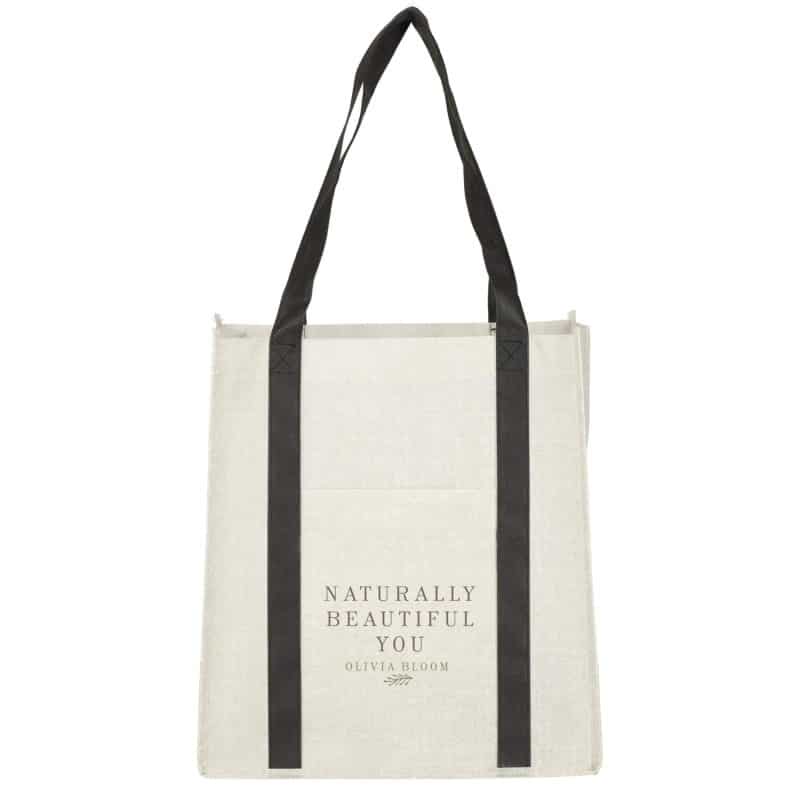 Custom Pluto Recycled Non-Woven Small Grocery Tote