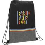 Custom Rainbow rPET Drawstring Bag