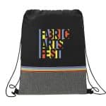 Custom Rainbow rPET Drawstring Bag - 3