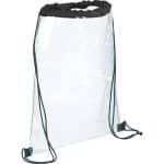 Custom Rally Clear Drawstring Bag - 3