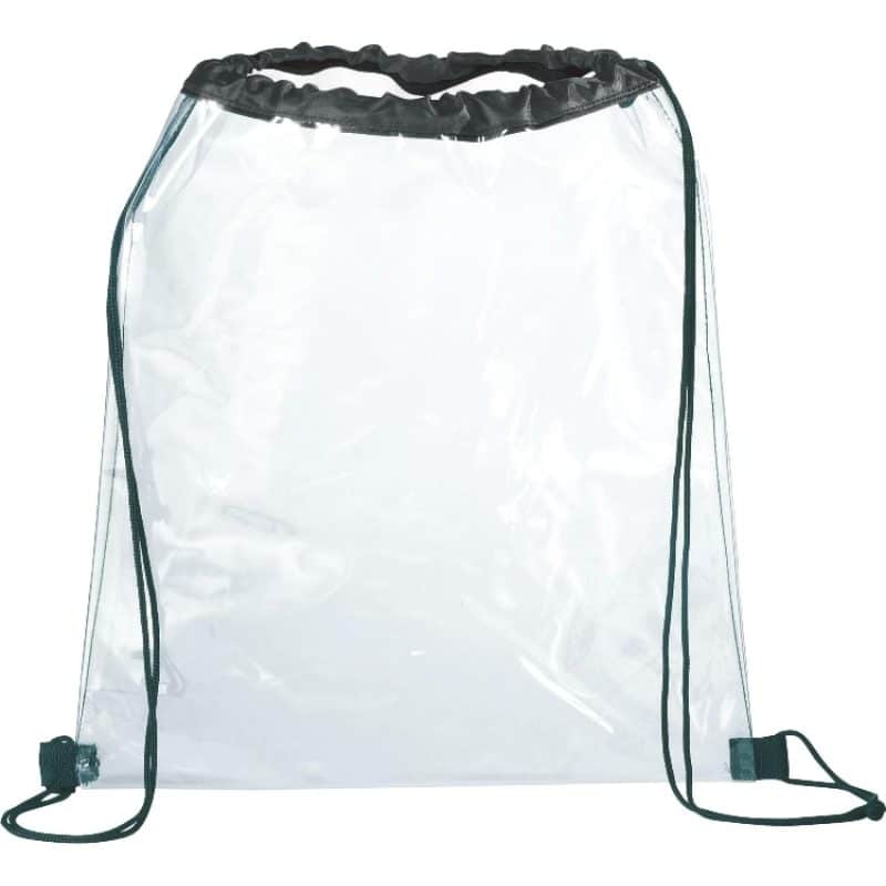 Custom Rally Clear Drawstring Bag - 5