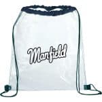 Custom Rally Clear Drawstring Bag - 6