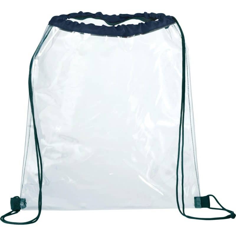 Custom Rally Clear Drawstring Bag - 7