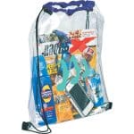 Custom Rally Clear Drawstring Bag - 9