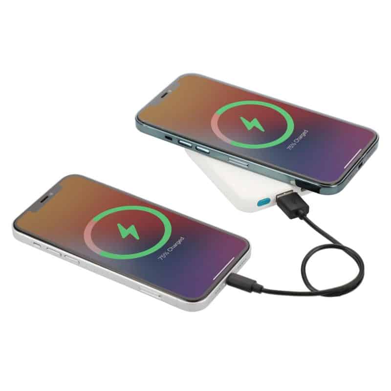 Custom Recycled ABS 3000 mAh Wireless Power Bank - 5