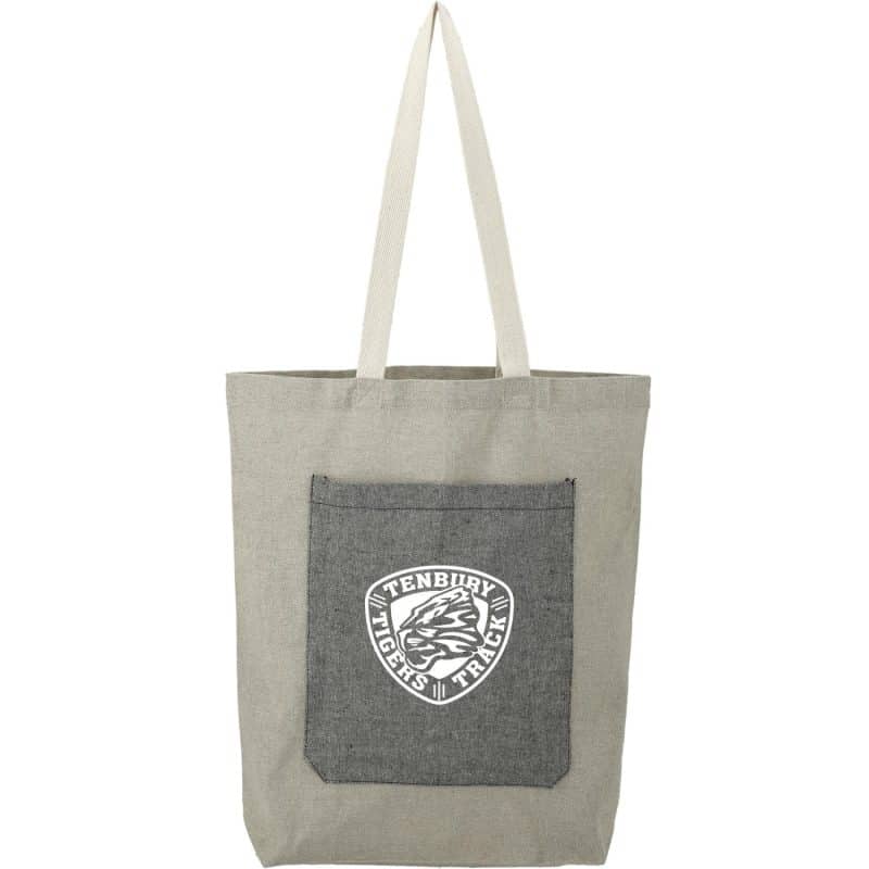 Custom Recycled Cotton Pocket Tote - 4