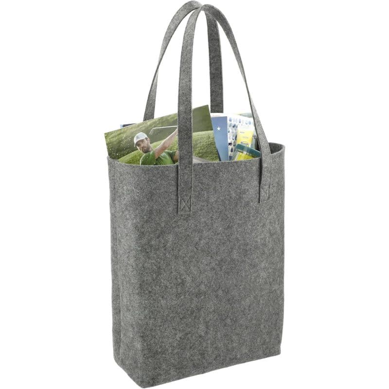 Custom Recycled Felt Shopper Tote - 3