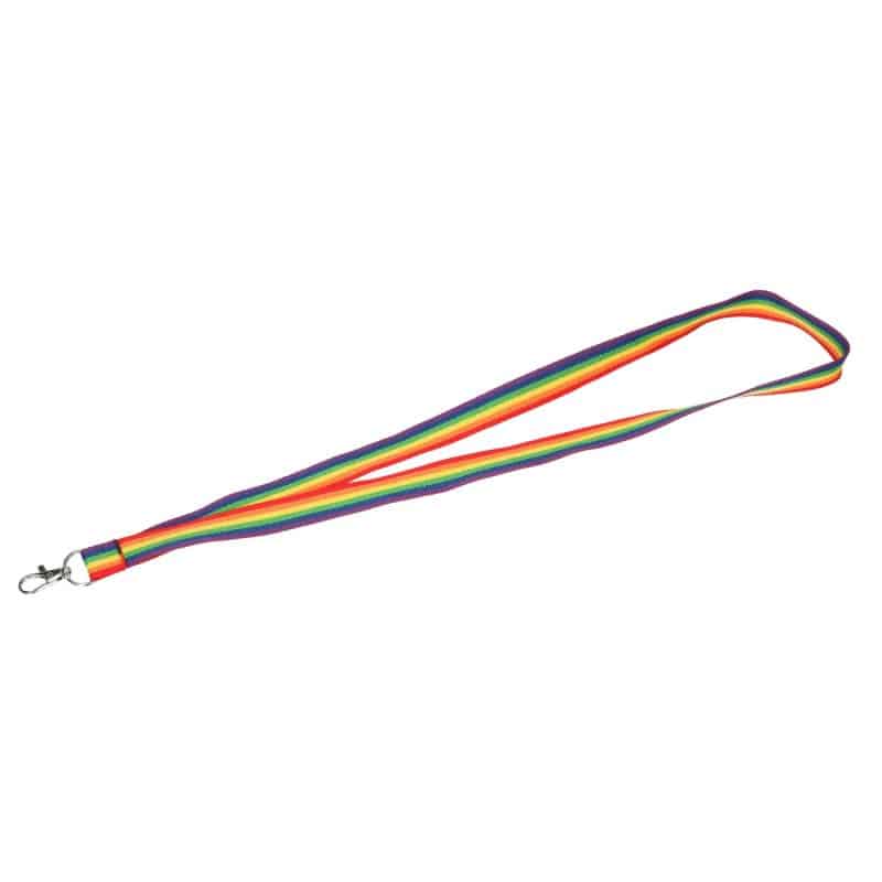 Custom Recycled Polyester Rainbow Lanyard - 1