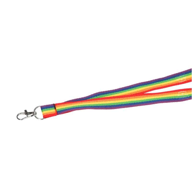 Custom Recycled Polyester Rainbow Lanyard - 2