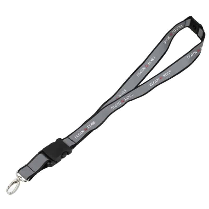 Custom Recycled Polyester Reflective Lanyard