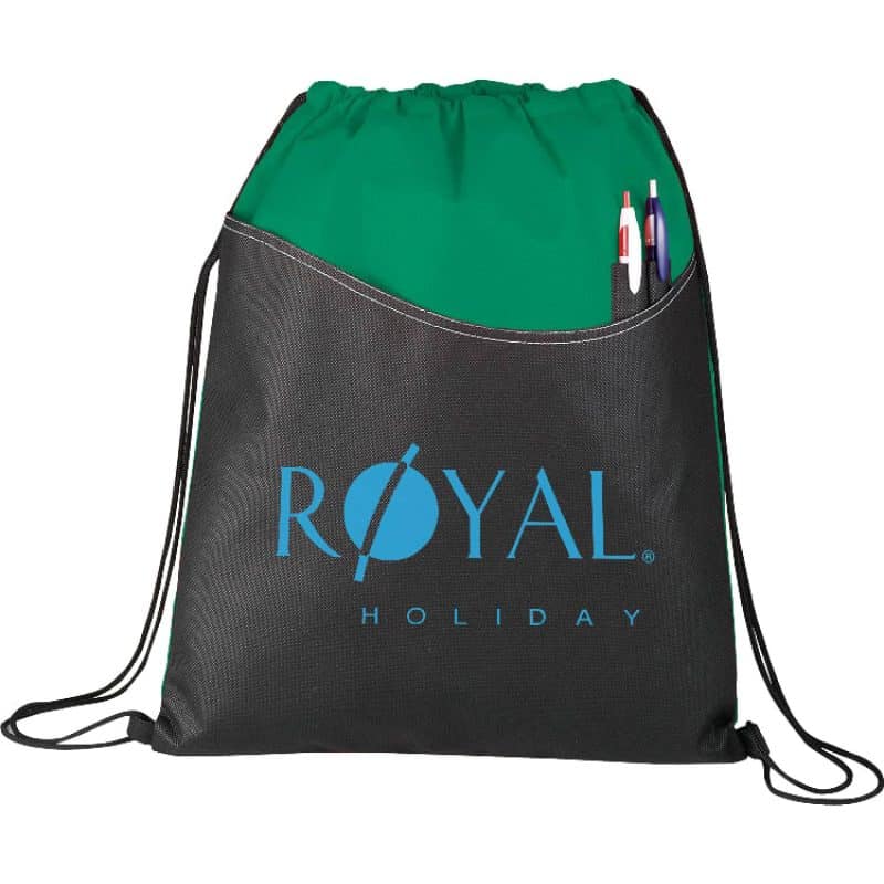 Custom Rivers Non-Woven Drawstring Bag