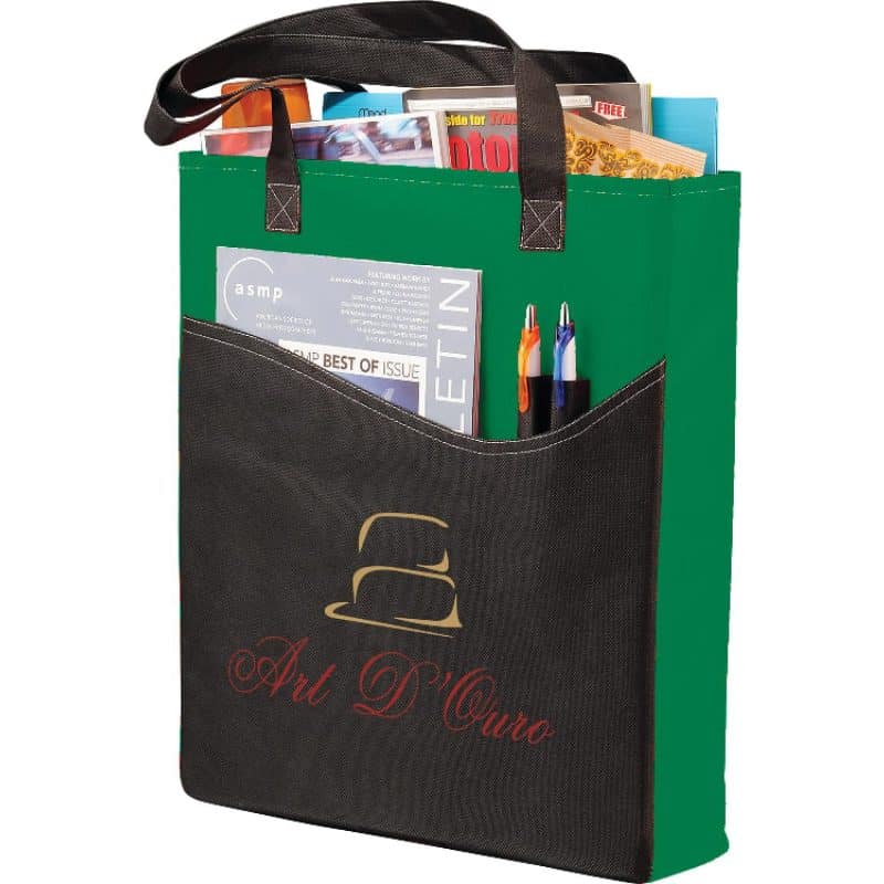 Custom Rivers Pocket Non-Woven Convention Tote - 4
