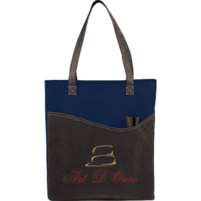 Custom Rivers Pocket Non-Woven Convention Tote - 8