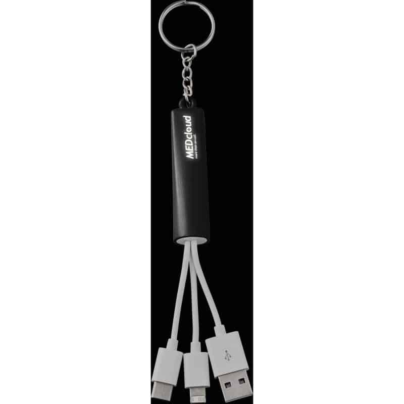 Custom Route Light Up Logo 3-in-1 Cable - 2