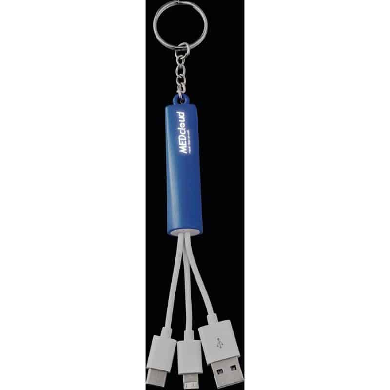Custom Route Light Up Logo 3-in-1 Cable - 8