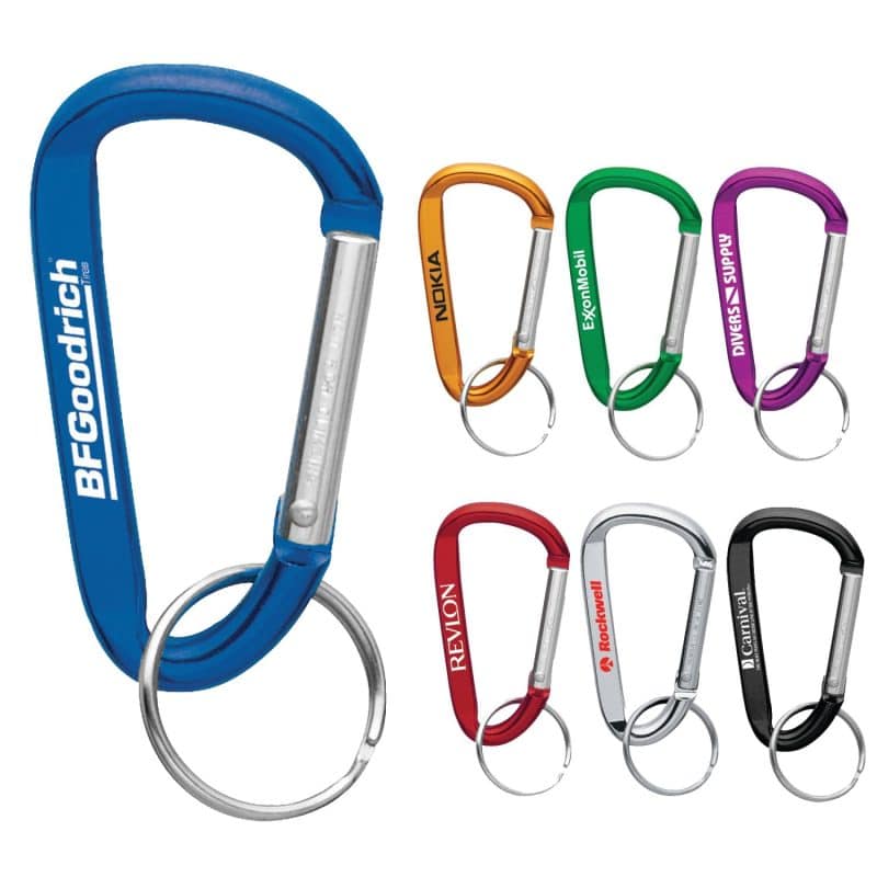 Custom Small Carabiner Key Ring - 2