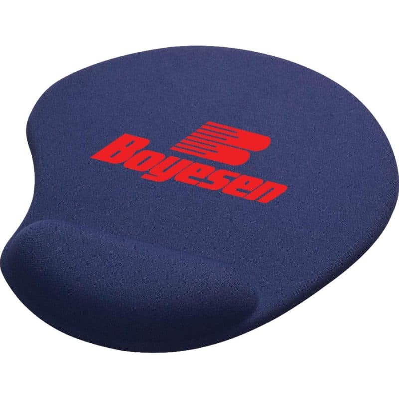 Custom Solid Jersey Gel Mouse Pad / Wrist Rest - 4