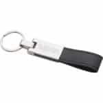 Custom UltraHyde Silver Key Ring