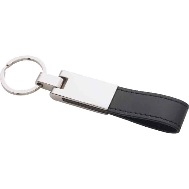 Custom UltraHyde Silver Key Ring - 2