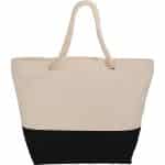 Custom Zippered 12oz Cotton Canvas Rope Tote - 3