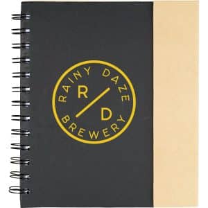 Custom 6.5'' x 7'' FSC® Mix Lock-it Spiral Notebook