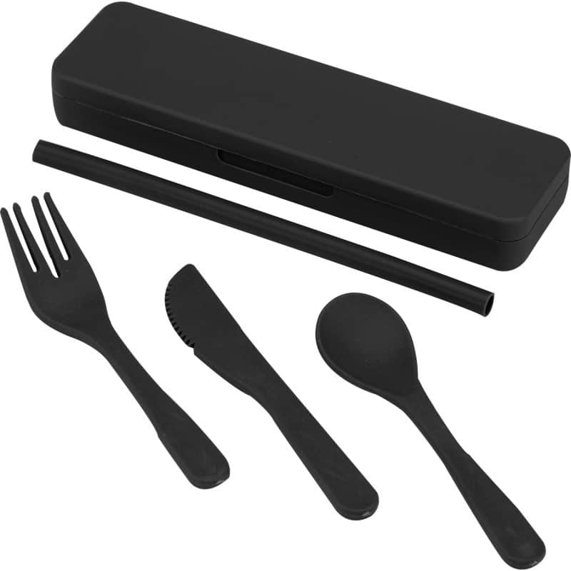 Custom Recycled Plastic Utensil To Go Set - 2