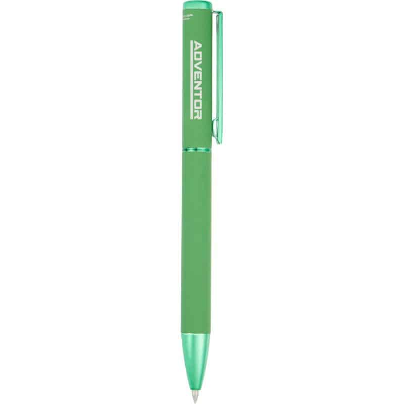 Custom Harper Soft Touch Recycled Aluminum Gel Pen - 6