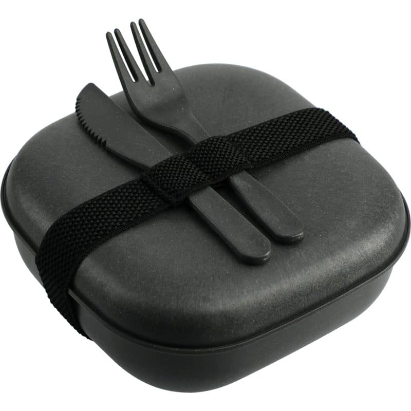 Custom Wheat Straw Food Storage with Utensils - 4