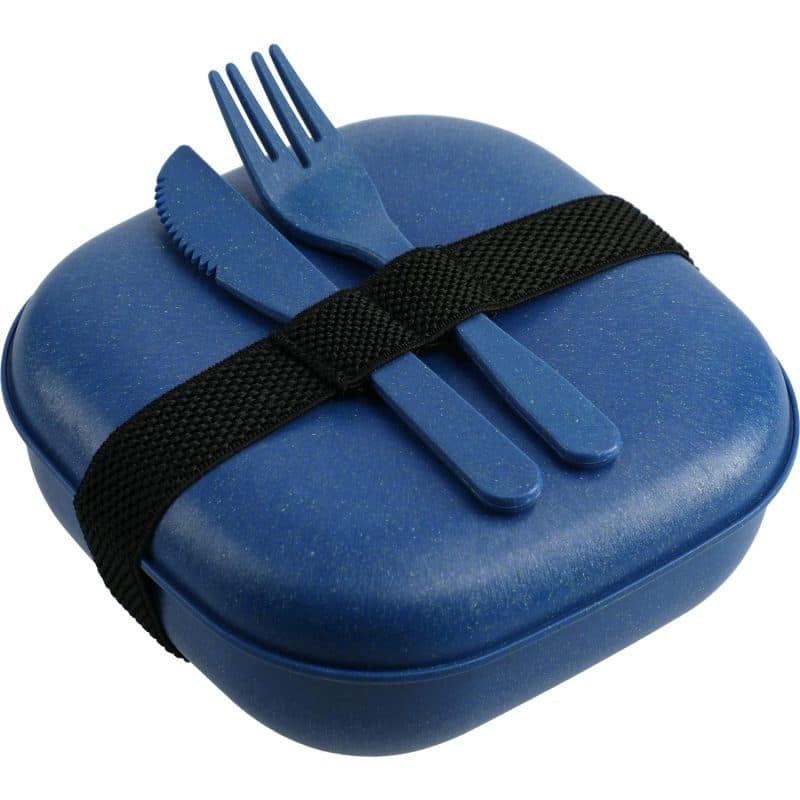 Custom Wheat Straw Food Storage with Utensils - 9