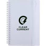 Custom 5.5'' x 8.5'' Spiral Notebook with Clear Pocket