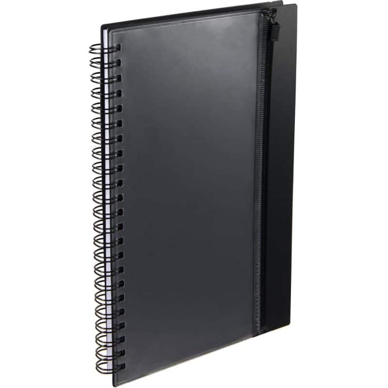 Custom 5.5'' x 8.5'' Spiral Notebook with Clear Pocket - 3