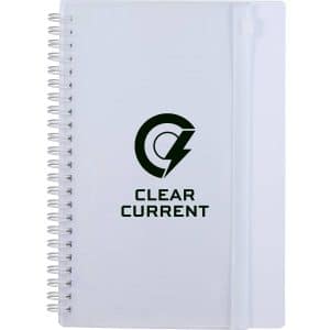 Custom 5.5'' x 8.5'' Spiral Notebook with Clear Pocket
