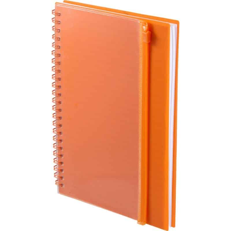 Custom 5.5'' x 8.5'' Spiral Notebook with Clear Pocket - 6