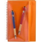 Custom 5.5'' x 8.5'' Spiral Notebook with Clear Pocket - 7