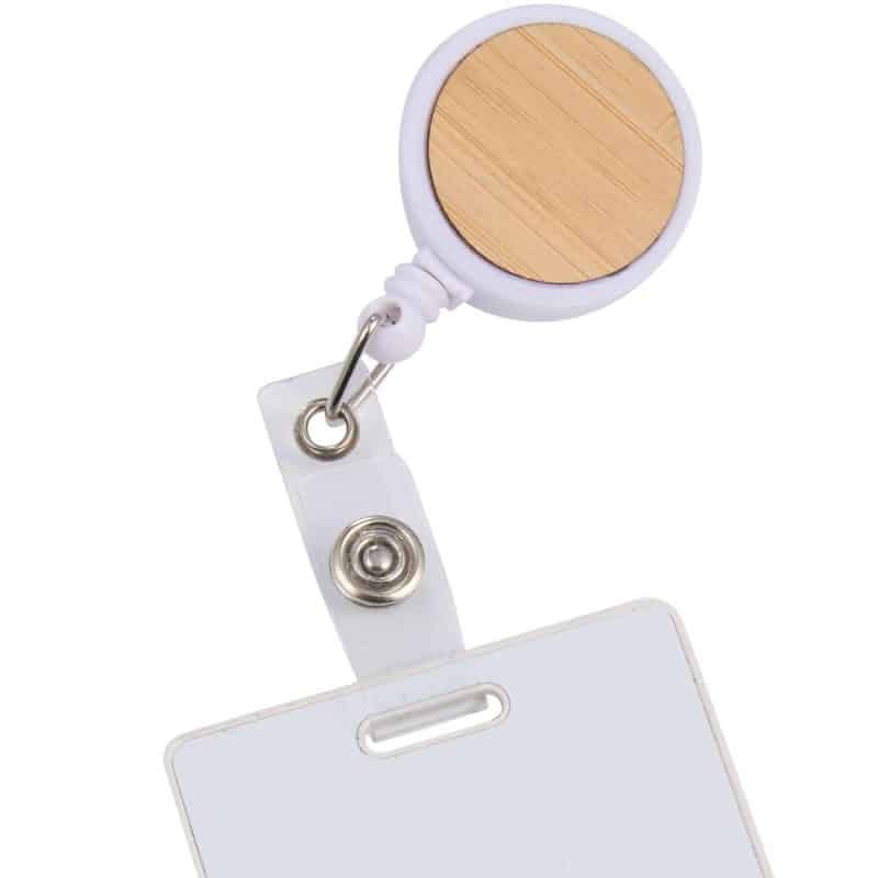 Custom Bamboo Badge Holder - 1