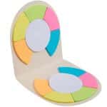 Custom Recycled Milk Carton Round Sticky Notes Pad - 5