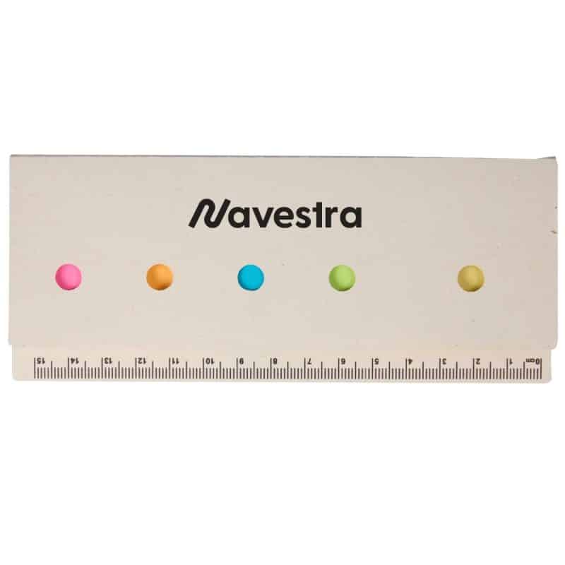 Custom Recycled Milk Carton Sticky Notes & Ruler Pad