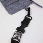 Custom THE GOODS™ Recycled Felt Lanyard Wallet - 2