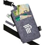 Custom THE GOODS™ Recycled Felt Lanyard Wallet - 4