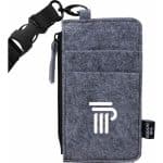 Custom THE GOODS™ Recycled Felt Lanyard Wallet - 5