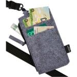 Custom THE GOODS™ Recycled Felt Lanyard Wallet - 7