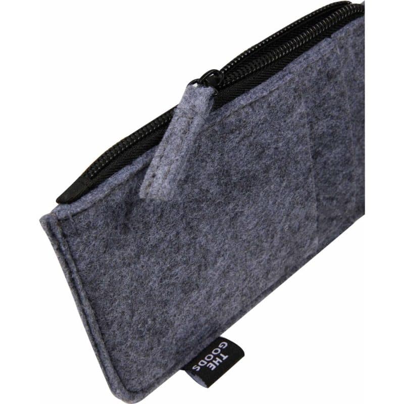 Custom THE GOODS™ Recycled Felt Lanyard Wallet - 9