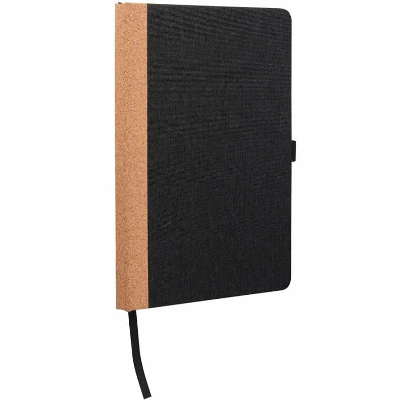 Custom 5.5'' x 8.5'' Recycled PET and Cork Bound Journal - 4