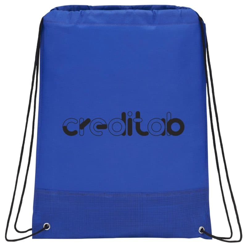 Custom Crossweave Heat Sealed Drawstring Bag - 6